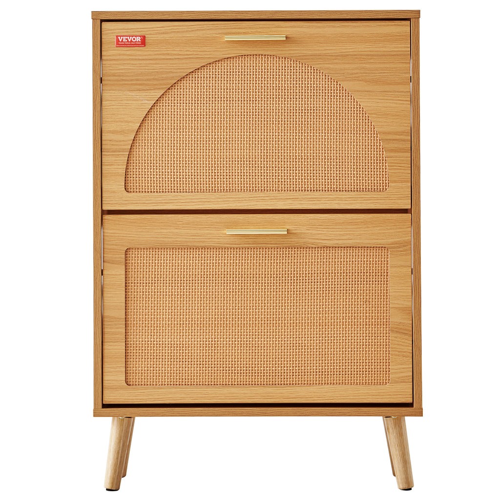 Shoe Cabinet With 2 Flip Drawers - Shoe Storage Cabinet For Entryway