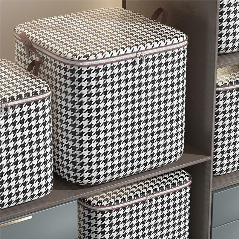 3pcs Set,100L,Stylish Foldable Zippered Storage Bags, Travel Organizer