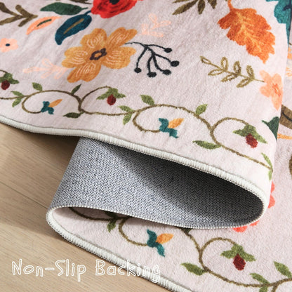 Living Room Rug 5x7 Floral Vintage