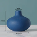 Simple Solid Color Ceramic Vases European Flower Arrangement Plant Pots