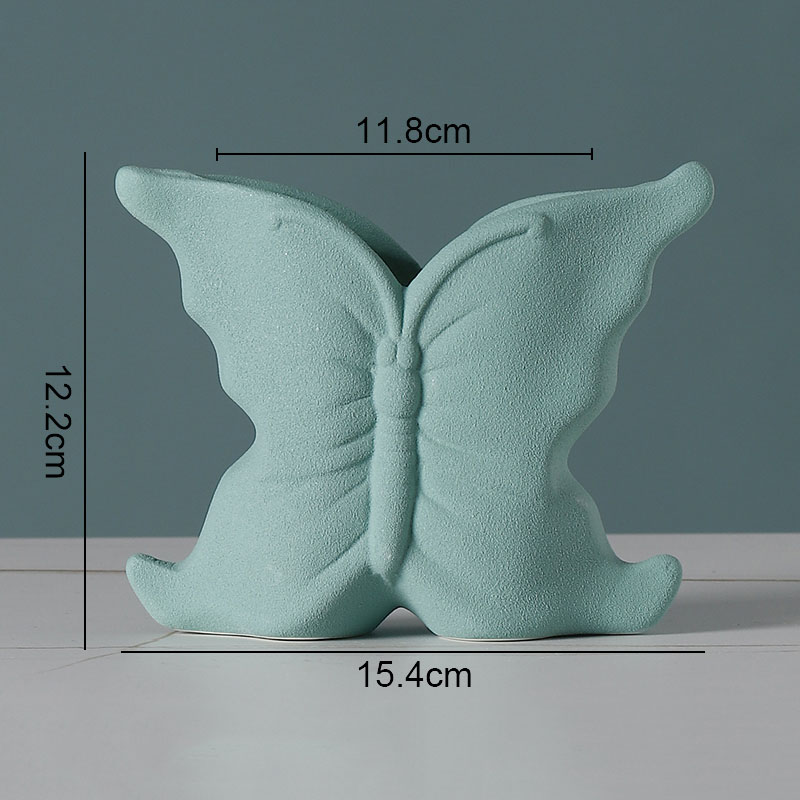 Simple Solid Color Ceramic Vases European Flower Arrangement Plant Pots