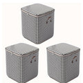 3pcs Set,100L,Stylish Foldable Zippered Storage Bags, Travel Organizer